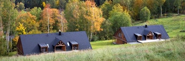 design holiday houses Rajsko in Sumava National Park for rent - exteriors