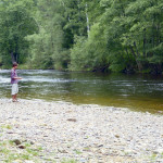 Otava river is just about 200 metres from our houses. It´s very refreshing to put your feet in the water. Swiming is possible but only for strong people - water isquiet cold even in the summer time. Children love making small pounds with pebbles. Fly fishing is also possible.